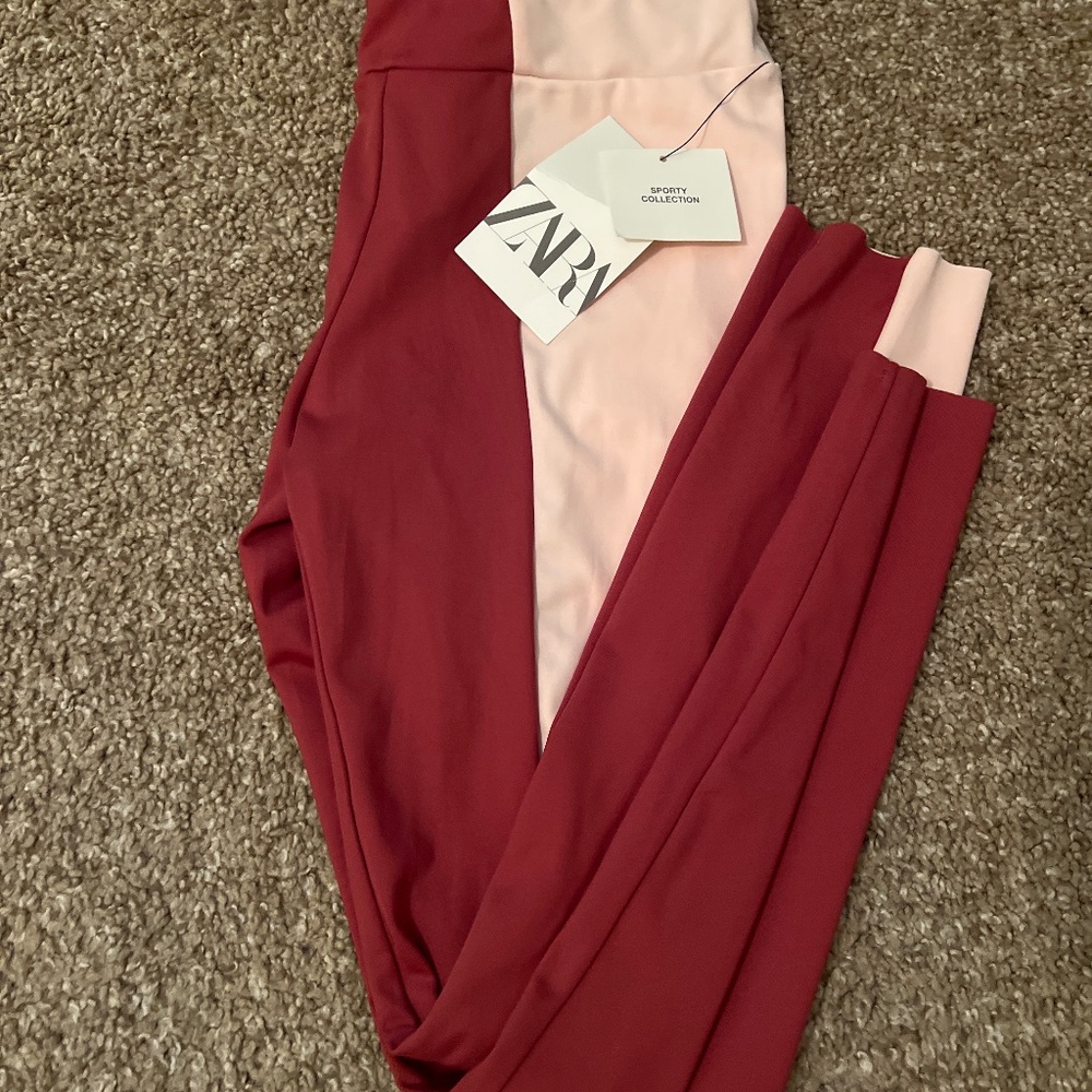 NWT Zara girls Sporty Collection leggings size 11/12